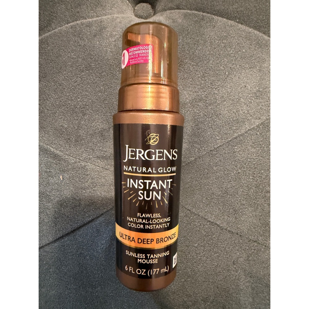 Jergens Natural Glow Instant Sun Sunless Tanning Mousse Ultra Deep Bronze 6oz